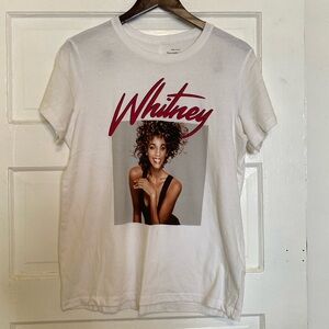 NWOT Abercrombie and Fitch oversized graphic tee t-shirt Whitney Houston